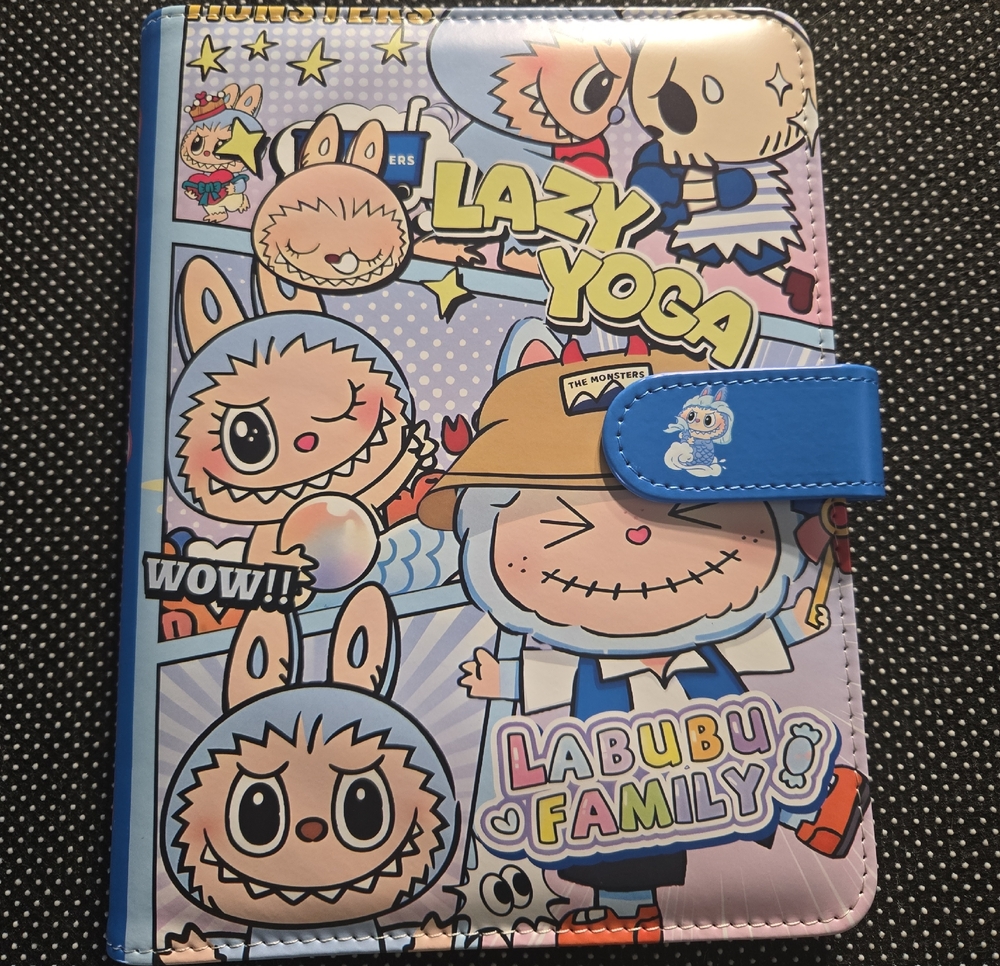 Lazy Yoga Labubu A5 Binder - New, Never Used